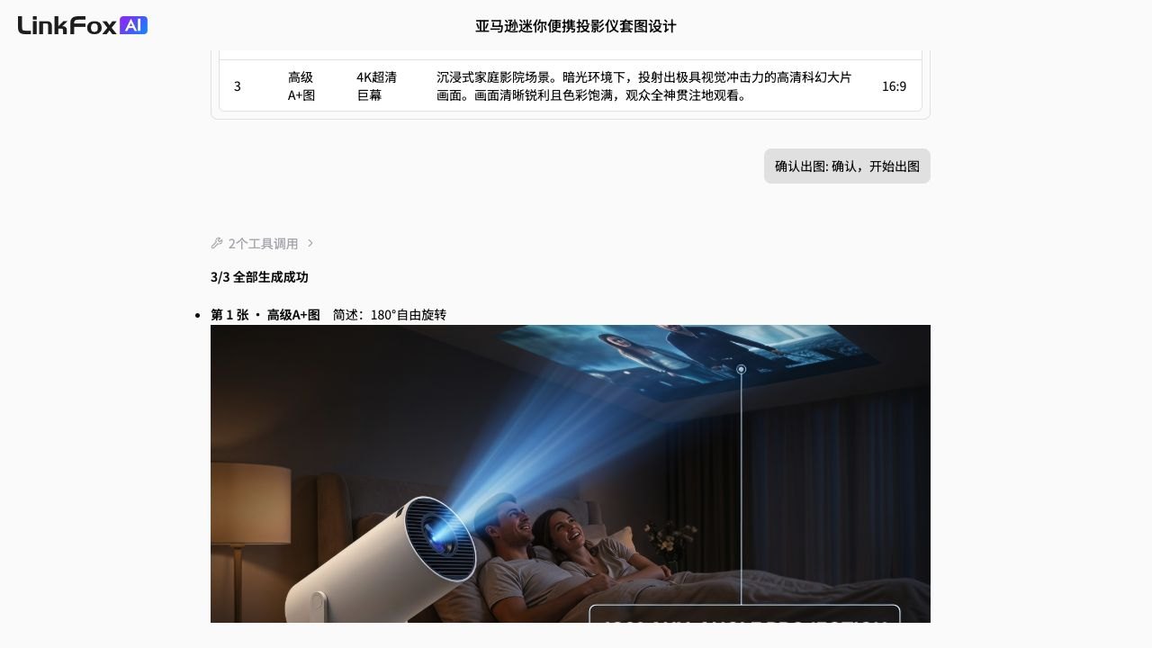 图片生成：商品套图和 A+ 图 案例截图